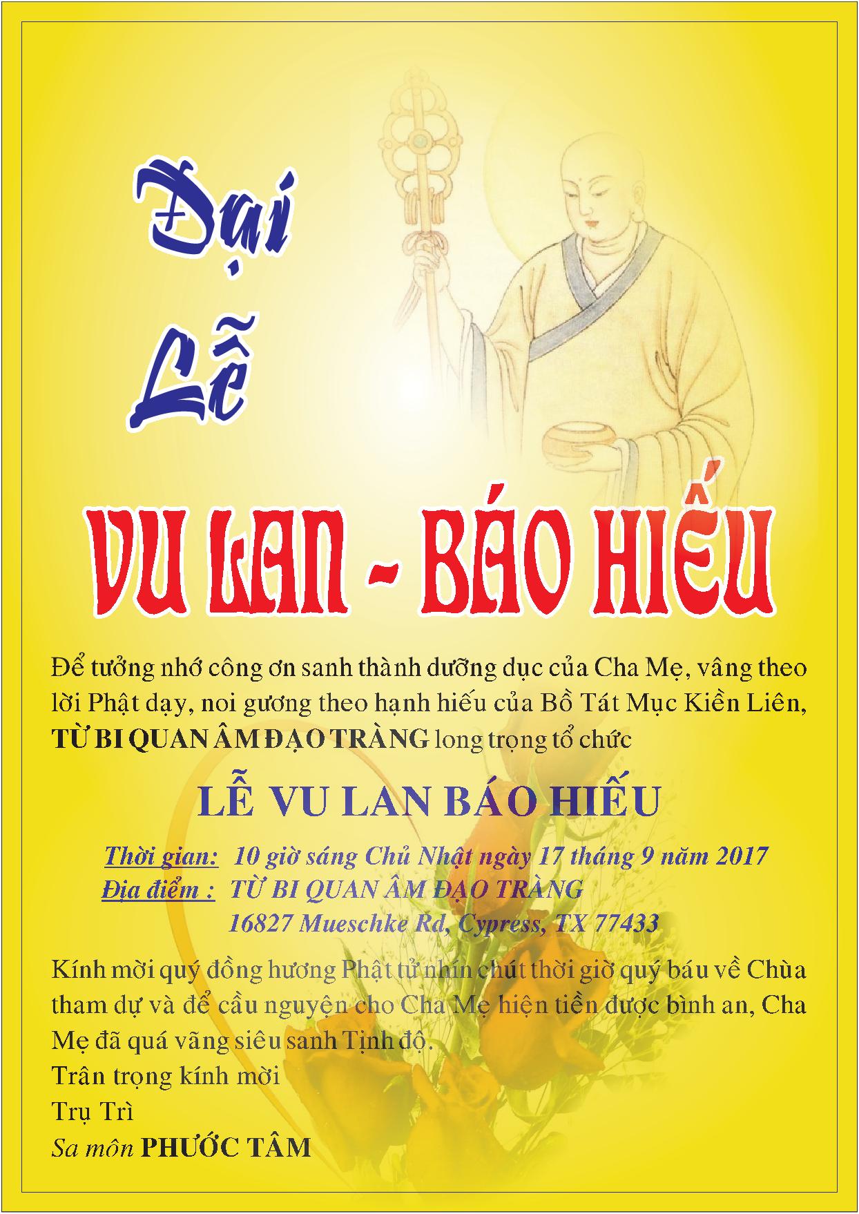 Vu Lan là ngày lễ truyền thống của người Việt Nam dành để tưởng nhớ công ơn cha mẹ. Năm 2024, các chùa đều tổ chức các hoạt động gắn kết gia đình và giúp đỡ những người già yếu. Hãy cùng xem bức ảnh để nhận thức thêm về ý nghĩa của Vu Lan và cảm nhận tình cảm gia đình.